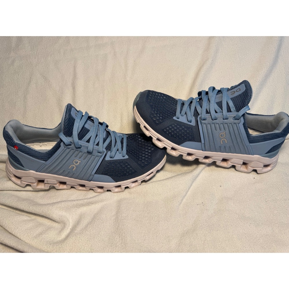 On Running Cloudswift Womens Denim Midnight Blue Athletic Sneakers Helion